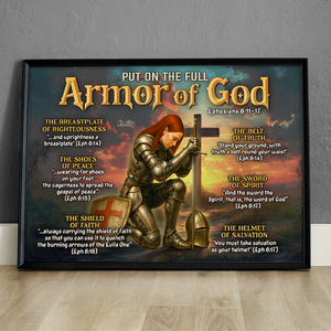 Kneeling Knight Canvas Print - Personalized Gifts For Jesus Lovers 01hupu100625 - Poster & Canvas - GoDuckee