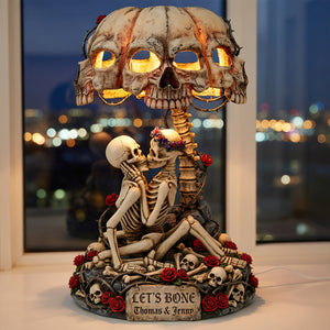 Naughty Couple Skeleton Acrylic Light Box - Personalized Gifts For Couple 04hudt300726