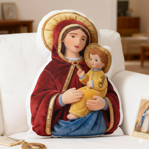 Blessed Virgin Mary Faith Pillow - Personalized Gifts For Christian 04OHLU221225 - Pillow - GoDuckee