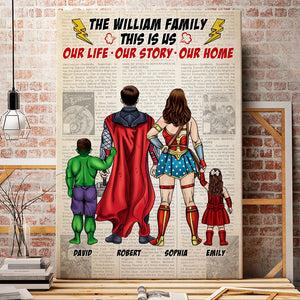 This Is Us Our Life Our Story Our Home-Personalized Canvas Print- Gift For Family-Family Canvas Print-03dnqn090323tm - Poster & Canvas - GoDuckee