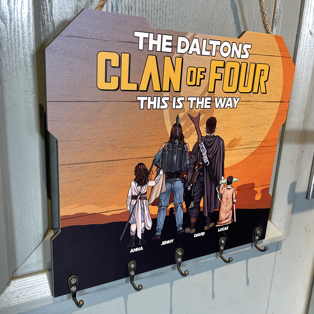 Personalized Gifts For Family Wood Key Hanger 05qhtn110624hhhg - Wood Sign - GoDuckee