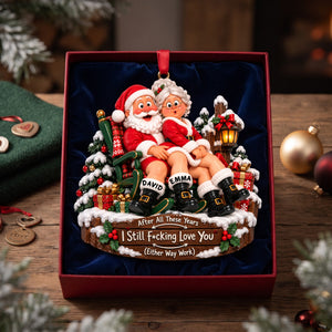 Old Couple, Same Naughty Love Ornament - Personalized Christmas Gifts For Couple 07nalu161026