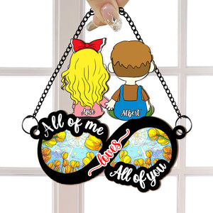 Personalized Gift For Couple Suncatcher Ornament Holding Hand Couple 04XQLU020225HG - Ornament - GoDuckee