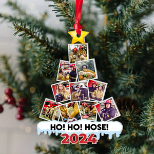 Firefighter Custom Photo Acrylic Christmas Ornament 09HUPU260924 - Ornament - GoDuckee