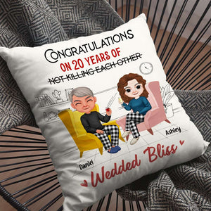 Romantic Couple, Personalized Pillow, Couple Gifts, Gifts For Him, Gifts For Her, Valentine's Day Gifts - Pillow - GoDuckee