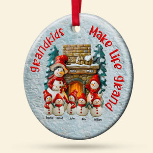 Personalized Gifts For Grandma Ornament Christmas 02ACDT130924 - Ornament - GoDuckee