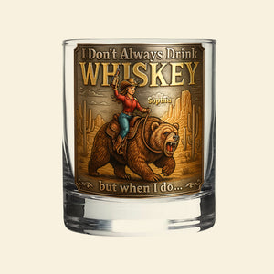 Wild Spirit Round Glass – Personalized Gifts For Cowfolk 02toqn260825 - Whiskey Glass - GoDuckee