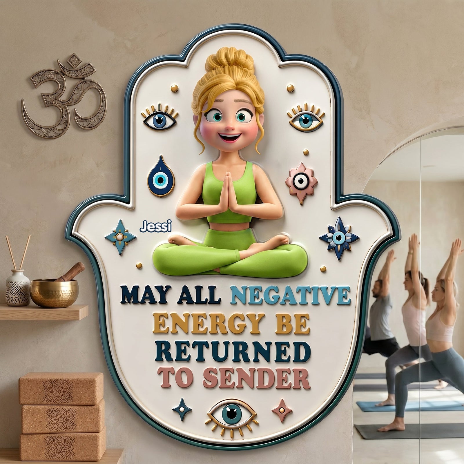 Good Vibes Metal Sign - Personalized Gifts For Yoga Lovers 04NALU180624 - Metal Signs - GoDuckee