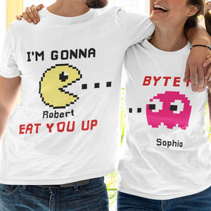 I'm Gonna Eat You Up, Couple Gift, Personalized Couple Shirt, Game Lover Couple Shirt 02HTPO030723 - Shirts - GoDuckee