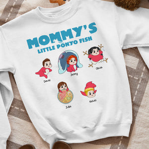 Personalized Gifts For Mom Shirt Mommy's Little Fish 06HTHN290224 - 2D Shirts - GoDuckee