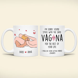 Personalized Gifts For Couple Coffee Mug You're Getting Married Congrats 04OHPU260124 - Coffee Mugs - GoDuckee