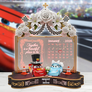 Wedding Car Couple Plaque - Personalized Gifts For Couple 01ohlu270625 - Shaped Plaques - GoDuckee
