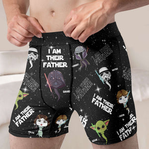 Personalized Gifts For Dad Men's Boxers I Am Their Father 04TODT240124HA - Boxers & Briefs - GoDuckee