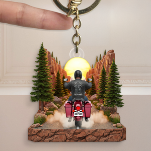 Biker Keychain - Personalized Gifts For Biker 01ohpu050625 - Keychains - GoDuckee