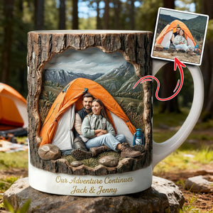 Camping Coffee Mug - Custom Photo Gifts 04hulu311225 - Coffee Mug - GoDuckee
