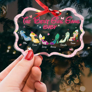The Best Girl Gang Ever, Gift For Girls, Personalized Acrylic Ornament, Cartoon Shoes Ornament, Christmas Gift 01TOHN261023 - Ornament - GoDuckee