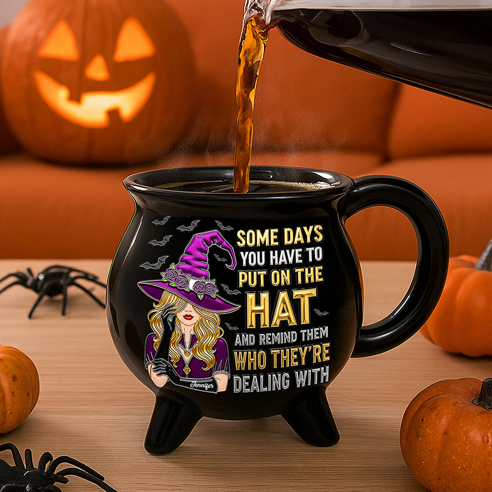 Sassy Witch Cauldron Mug – Personalized Halloween Gifts For Witch Lovers 01ohqn040925 - Cauldron Mug - GoDuckee