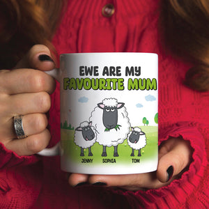 Personalized Gifts For Mom Coffee Mug Ewe Are My Favourite Mum 05natn020324 Mother's Day Gifts - Coffee Mugs - GoDuckee