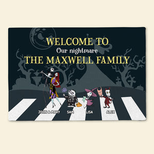 Personalized Halloween Gifts For Family Doormat 02namh310824 - Doormat - GoDuckee