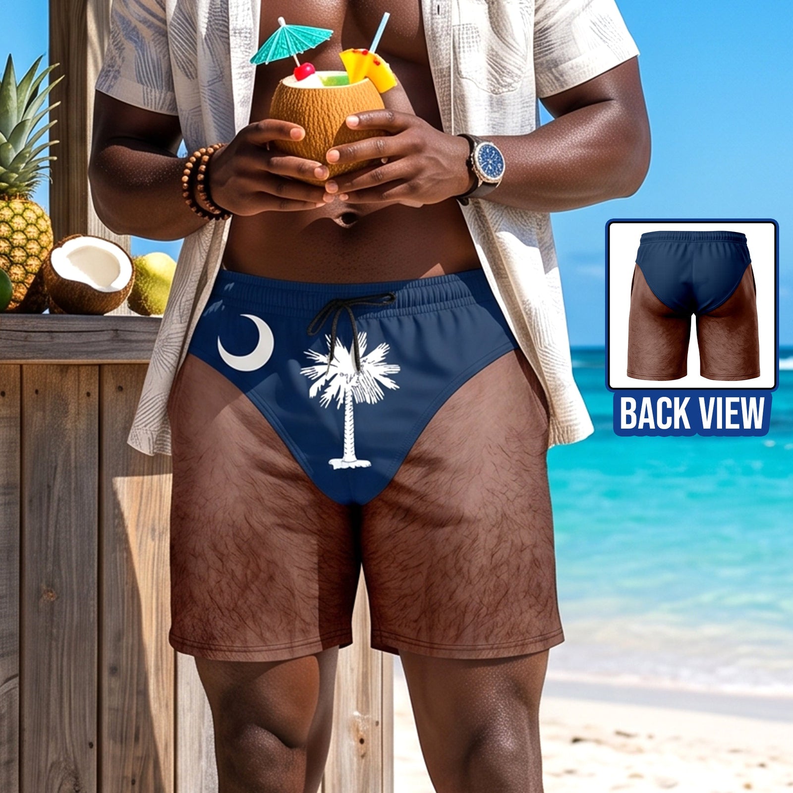 US States Men's Beach Shorts - Personalized Gifts For Him 03naqn130726 - Beach Shorts - GoDuckee