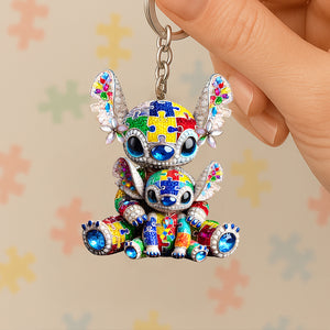 Personalized Gifts For Autism Mom Keychain Mother's Day Autism Awareness 06TGTN090425 - Keychains - GoDuckee