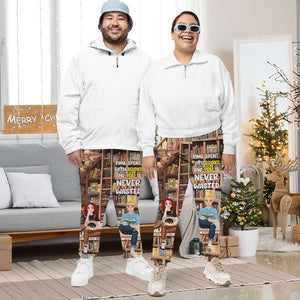 Personalized Gifts For Couple Unisex Joggers Sweatpants, Time Spent With Books Is Never Wasted 04TGLU281124PA - Shorts and Pants - GoDuckee