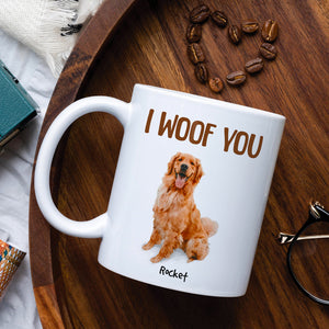 To The Best Dog Dad Custom Photo Personalized Coffee Mug - Coffee Mug - GoDuckee