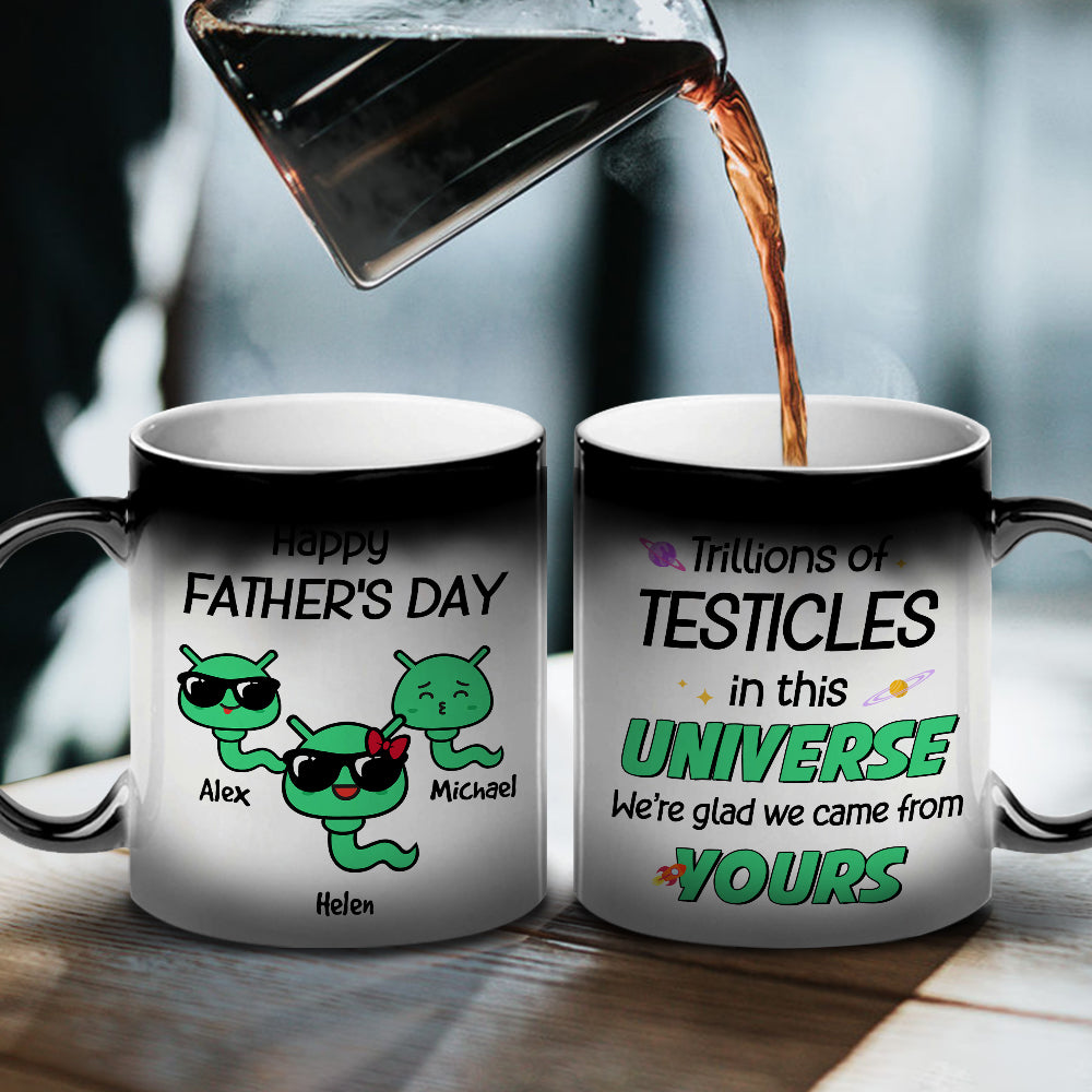 Happy Father's Day, Gift For Dad, Personalized Mug, Alien Sperm Mug, Father's Day Gift TT - Magic Mug - GoDuckee