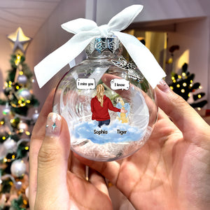 Thanks For Being A Piece Of My Life, Personalized Memorial Ornament, Gift For Pet Lover - Ornament - GoDuckee