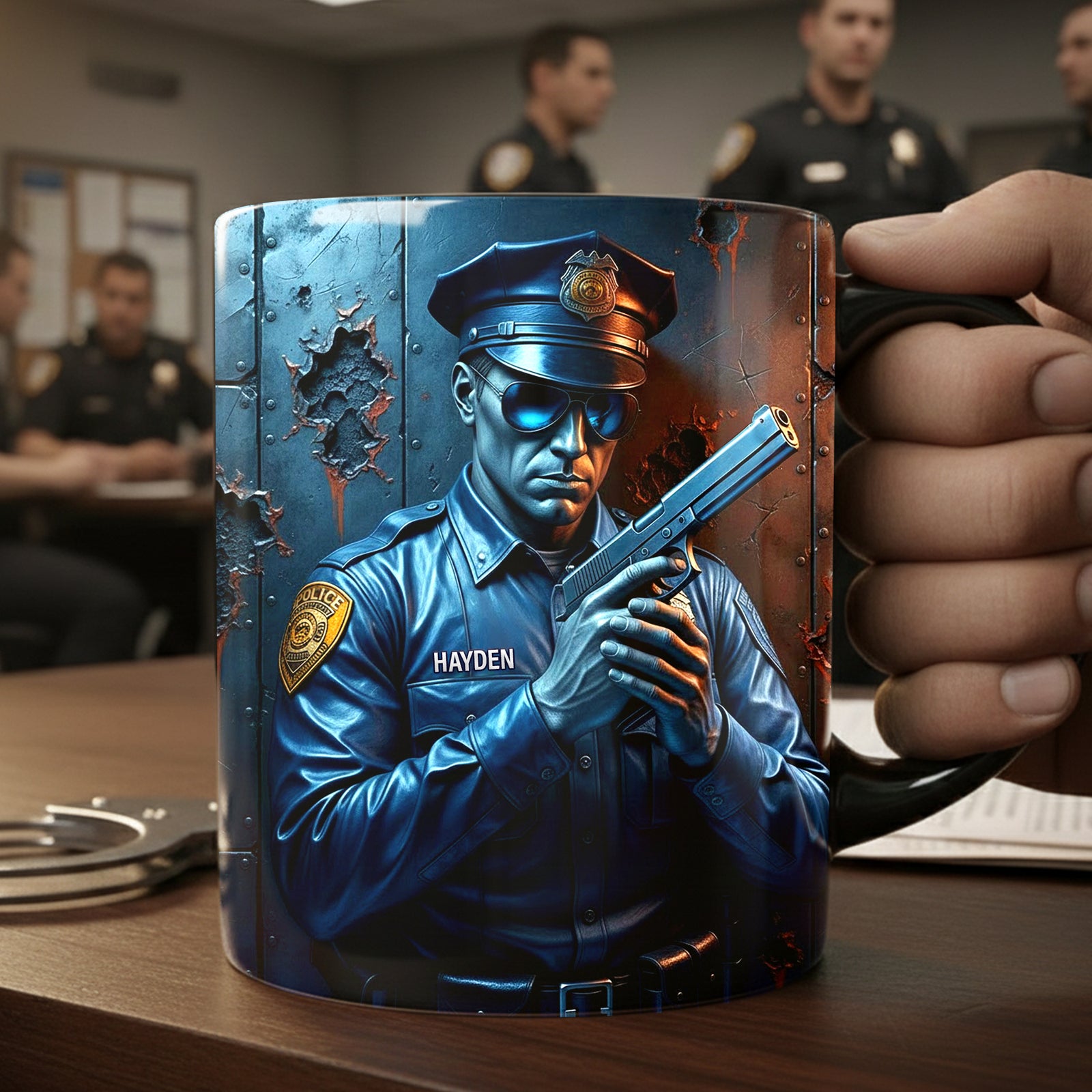 Serve With Pride Police Mug - Personalized Gift For Police 03TOLU081225 - Coffee Mug - GoDuckee