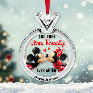 And They Lived Happily Ever After, Personalized 03QHTN061023 Ornament, Christmas Gift For Couple - Ornament - GoDuckee