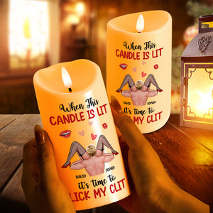 Personalized Gifts For Couple LED Candle, Naughty Couple Christmas 01XQTN251024HH