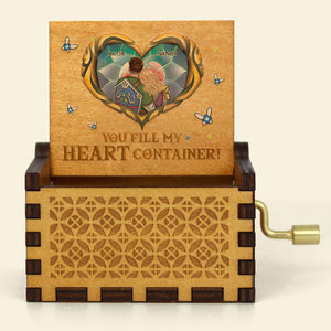 You Fill My Heart Container, Personalized 02QHPU231223HH Couple Music Box, Gift For Couple, Valentine's Gifts - - GoDuckee