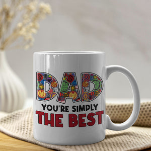 Dad You're Simply The Best 04HUPO220523HA-TT Personalized Mug - Coffee Mug - GoDuckee