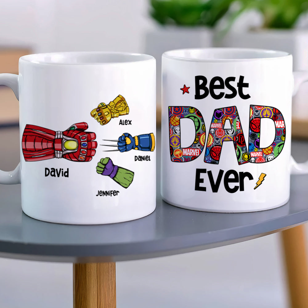 Family 07QHHN160523HA Personalized Dad And Children Coffee Mug - Coffee Mug - GoDuckee