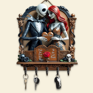 Couple Wood Key Hanger - Personalized Gifts For Couple 03tgpu290525 - Wood Sign - GoDuckee