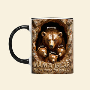 Mama Bear Cozy Nest Coffee Mug, Personalized Gifts For Mom 02qhqn280126 - Coffee Mug - GoDuckee