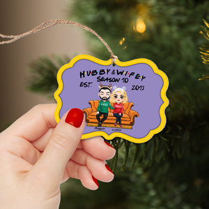 Hubby and Wifey Since , Personalized Christmas Ornament for Movie Couples 02htpo011123hh - Ornament - GoDuckee