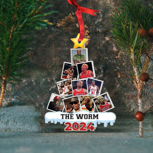 Custom Photo Christmas Gift For Basketball Fans Ornament 07TOMH120824 - Ornament - GoDuckee