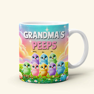 Personalized Gifts For Grandma Coffee Mug, Chick Peeps 04tgmh040325 Easter Gifts - Coffee Mug - GoDuckee