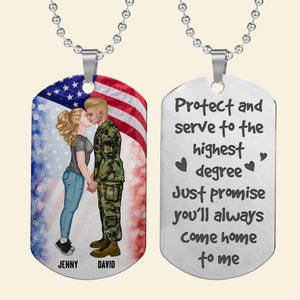 Personalized Gifts For Couple Necklace 02HUTN070624PA - Necklace - GoDuckee