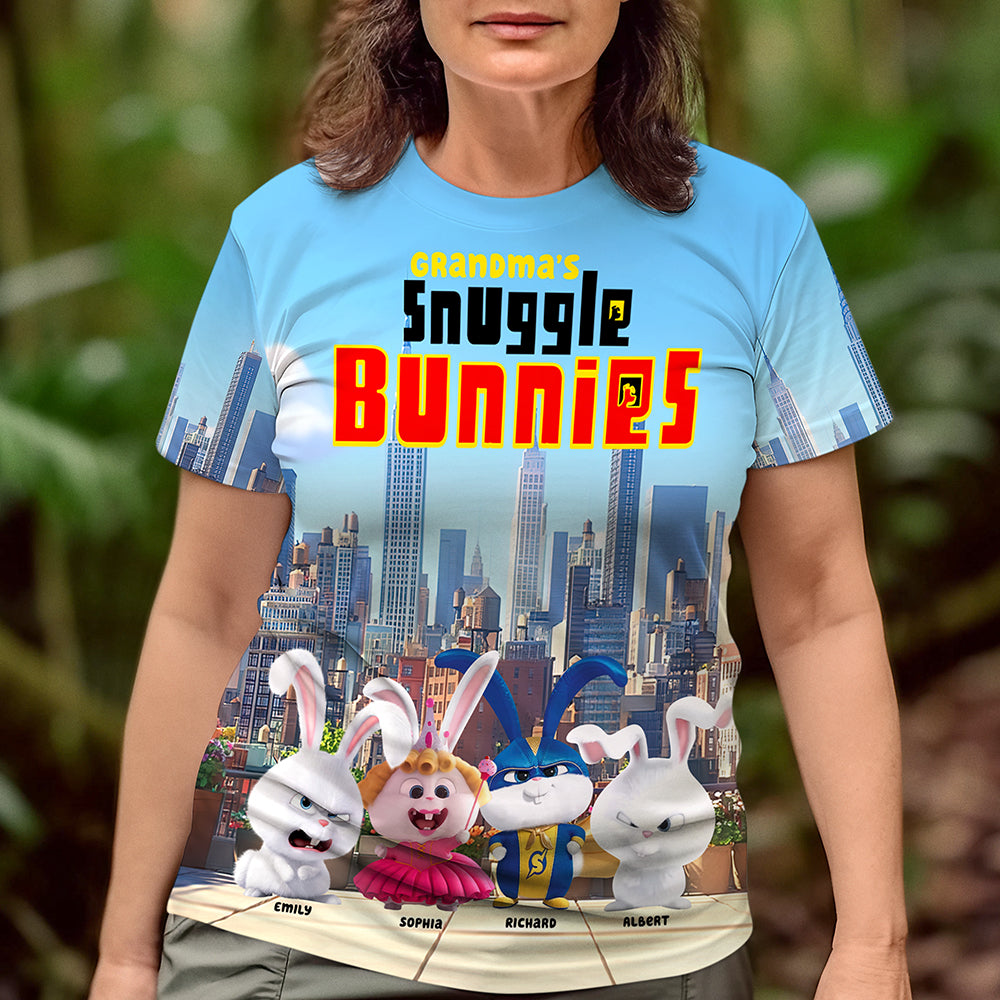 Personalized Gifts For Mom 3D Shirt, Snuggle Bunny 08tgqn210225 - AOP Products - GoDuckee