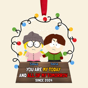 Personalized Gifts For Couple Christmas Ornament 03TODT211124HG - Ornament - GoDuckee