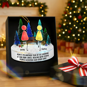 Sea Glass Friendship Ornament – Personalized Christmas Gifts For Besties 05naqn281025 - Ornament - GoDuckee