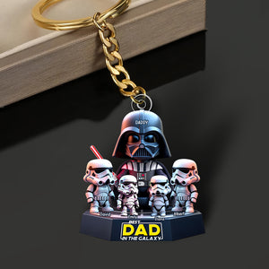 Galaxy Dad Keychain - Personalized Gifts For Dad 03xqqn180425 - Keychains - GoDuckee