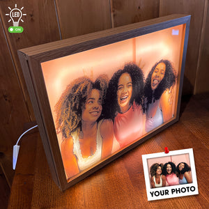 Gift For Besties - Friends, Personalized Light Picture Frame - Poster & Canvas - GoDuckee