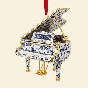 Personalized Gifts For Christmas, Piano Toile de Jouy Custom Shape Acrylic Ornament 05pgta300925 - Ornament - GoDuckee