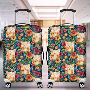 Custom Photo Gifts For Cat Lovers Luggage Cover 02ACDT040724 - Luggage Covers - GoDuckee