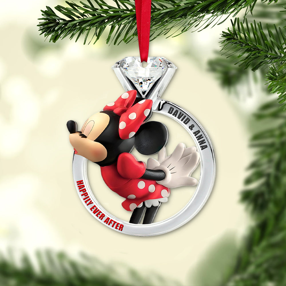 Set Of 2 Personalized Ornaments For Couple, PW-02QHTN280923, Christmas Gift, Anniversary Gift Ideas - Ornament - GoDuckee