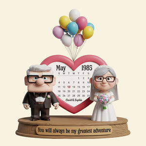 Love Transcends Time Acrylic Plaque Personalized Gifts For Couple 01NATN240525 - Shaped Plaques - GoDuckee